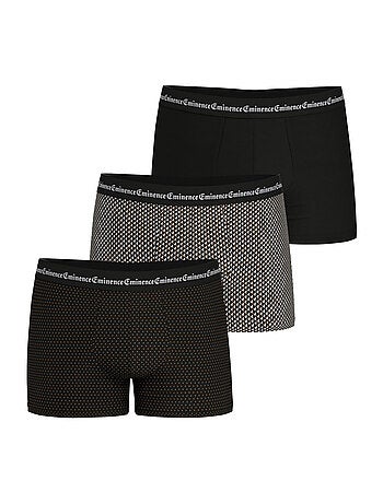 Lot de 3 boxers homme Business Print Eminence