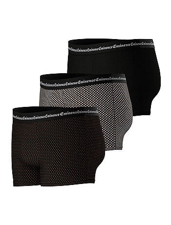 Lot de 3 boxers homme Business Print Eminence