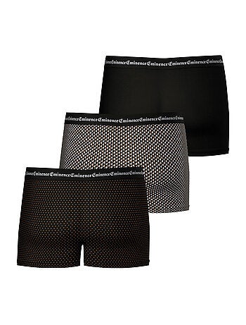 Lot de 3 boxers homme Business Print Eminence
