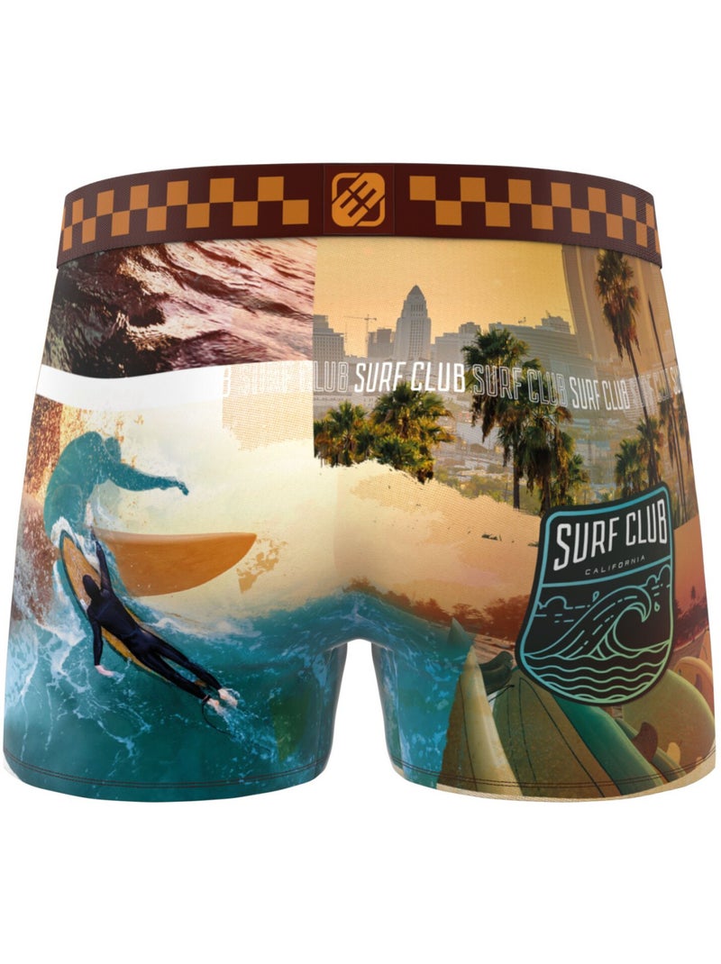 Lot de 3 boxers homme California Vibes Freegun Bleu - Kiabi