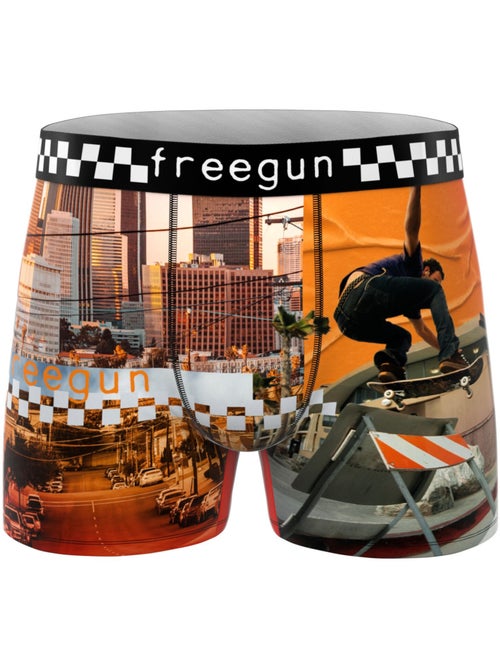 Lot de 3 boxers homme California Vibes Freegun - Kiabi