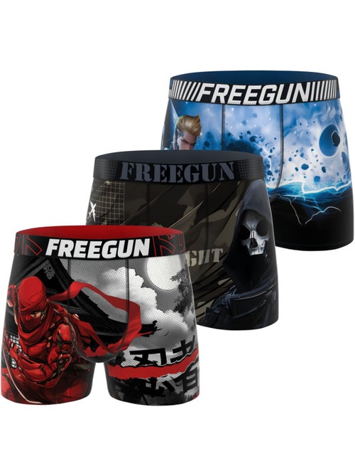Lot de 3 boxers homme collection heroes freegun - Kiabi Lot de 3 boxers homme collection heroes freegun - Kiabi