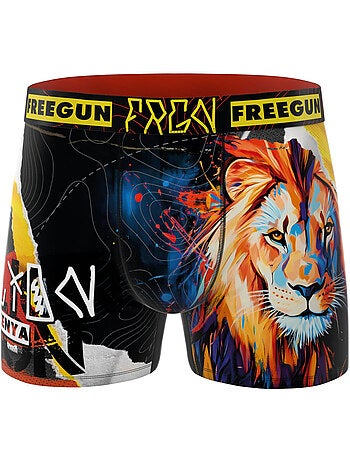 Lot de 3 boxers homme collection pop art animals freegun