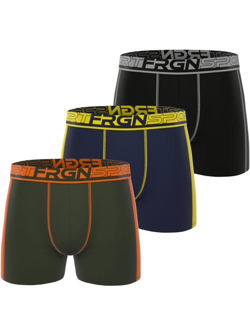 Lot de 3 boxers homme cooling pro en mesh freegun - Kiabi Lot de 3 boxers homme cooling pro en mesh freegun - Kiabi
