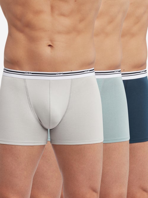 Lot de 3 boxers homme coton stretch Classic Colors - Kiabi