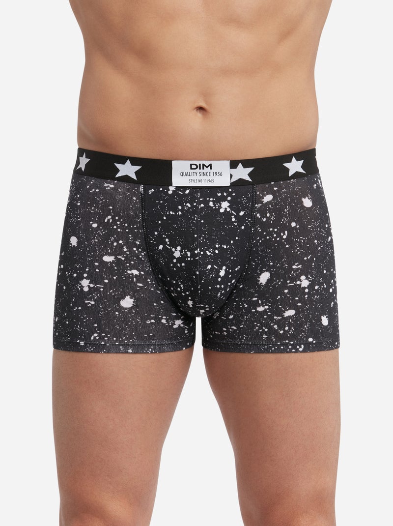 Lot de 3 boxers homme coton stretch Vibes Noir - Kiabi