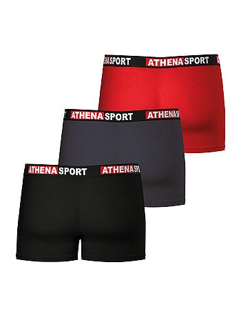 Lot de 3 boxers homme Daily Sport Coton Athena