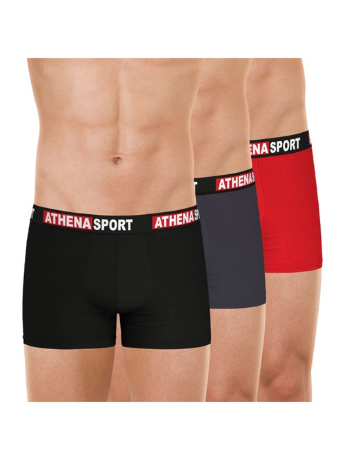 Lot de 3 boxers homme Daily Sport Coton Athena - Kiabi