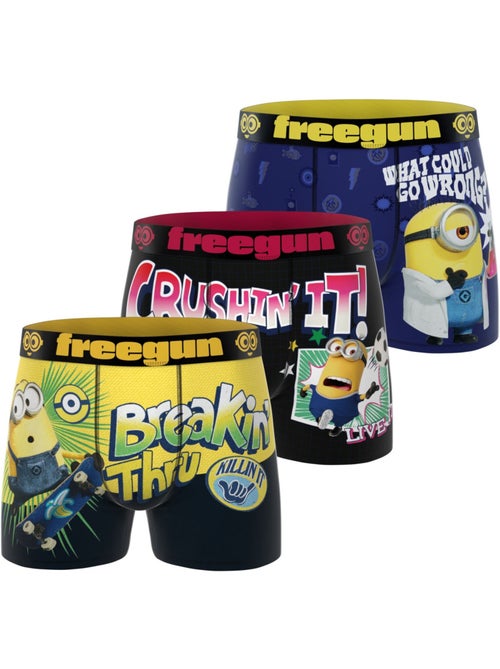 Lot de 3 boxers homme despicable me freegun - Kiabi Lot de 3 boxers homme despicable me freegun - Kiabi
