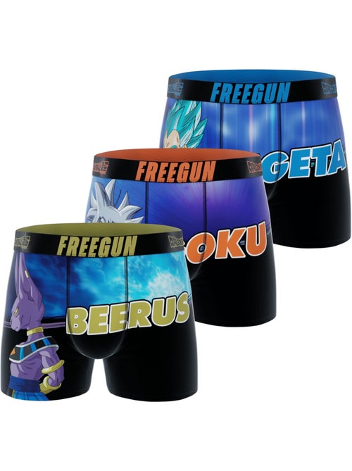 Lot de 3 boxers homme dragon ball super freegun - Kiabi
