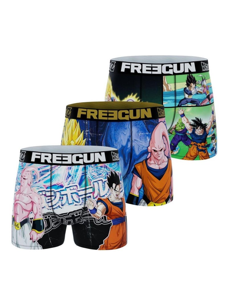 Lot de 3 boxers homme Dragon Ball Z Freegun Bleu - Kiabi