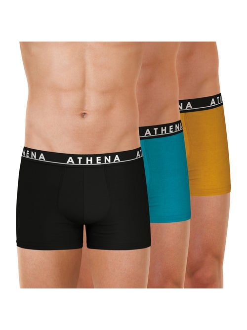 Lot de 3 boxers homme Easy Color Athena - Kiabi