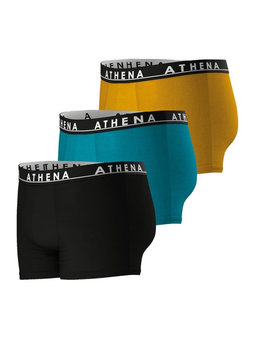 Lot de 3 boxers homme Easy Color Athena - Kiabi