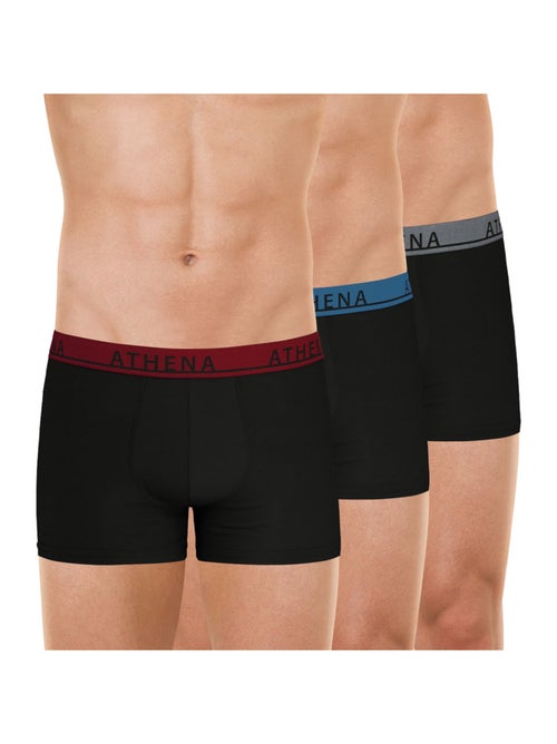 Lot de 3 boxers homme Easy Color Athena - Kiabi