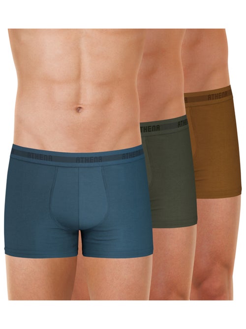 Lot de 3 boxers homme Easy Recyclé Athena - Kiabi