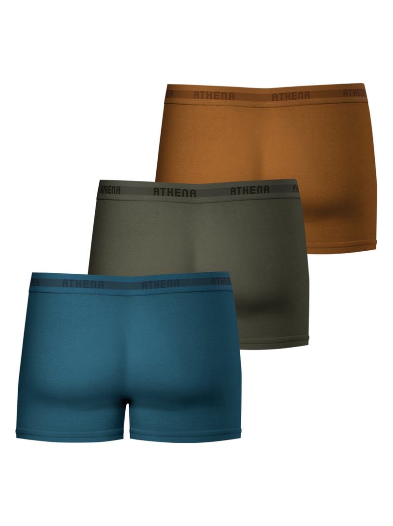 Lot de 3 boxers homme Easy Recyclé Athena Multicolore - Kiabi