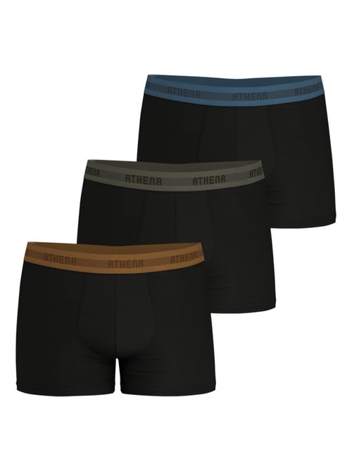Lot de 3 boxers homme Easy Recyclé Athena - Kiabi