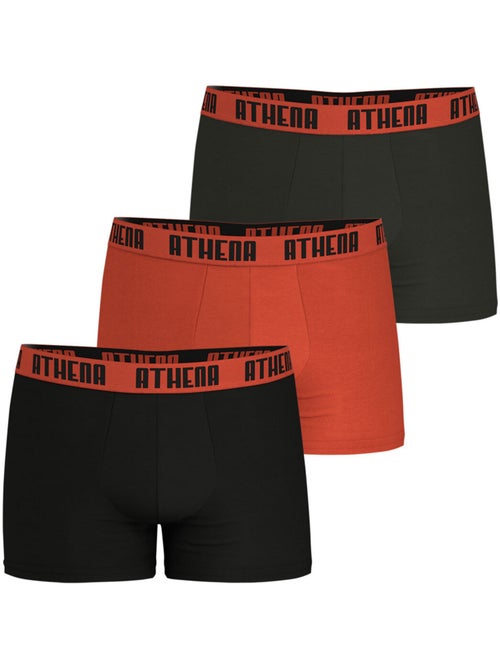 Lot de 3 boxers homme Ecopack Athena - Kiabi