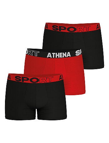 Lot de 3 boxers homme Ecopack Sport Athena