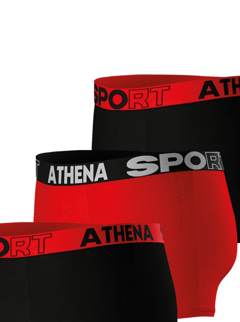 Lot de 3 boxers homme Ecopack Sport Athena Multicolore - Kiabi