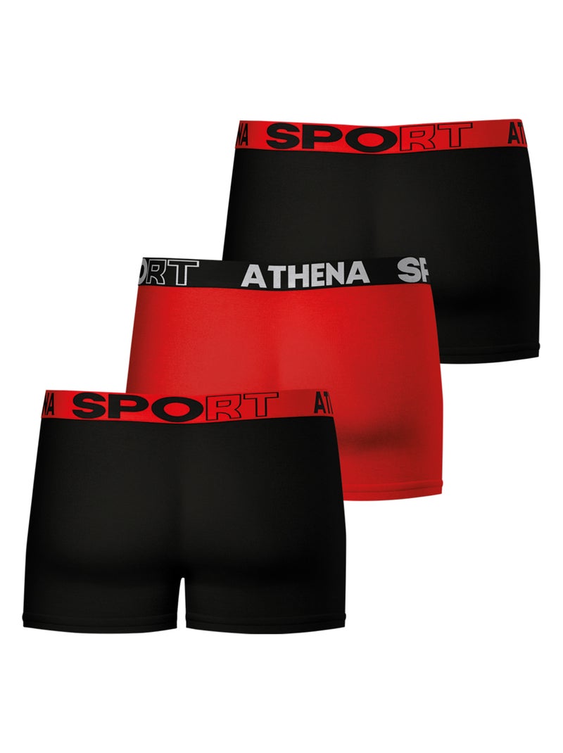 Lot de 3 boxers homme Ecopack Sport Athena Multicolore - Kiabi