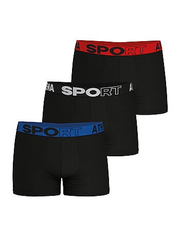 Lot de 3 boxers homme Ecopack Sport Athena