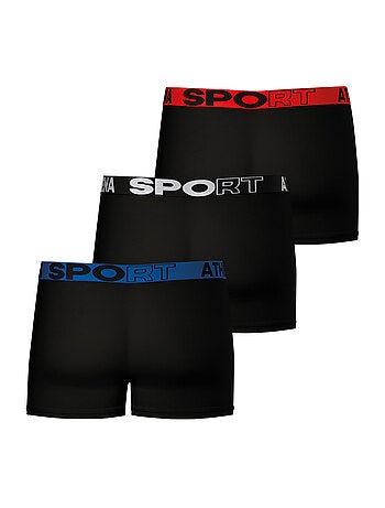 Lot de 3 boxers homme Ecopack Sport Athena