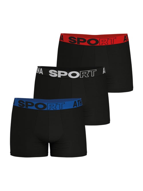 Lot de 3 boxers homme Ecopack Sport Athena - Kiabi