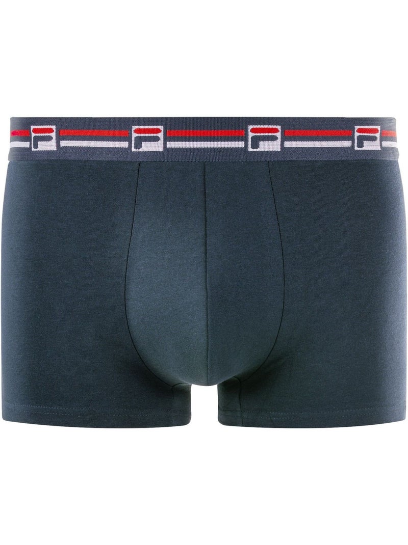 Lot de 3 boxers homme en coton Fila Bleu - Kiabi