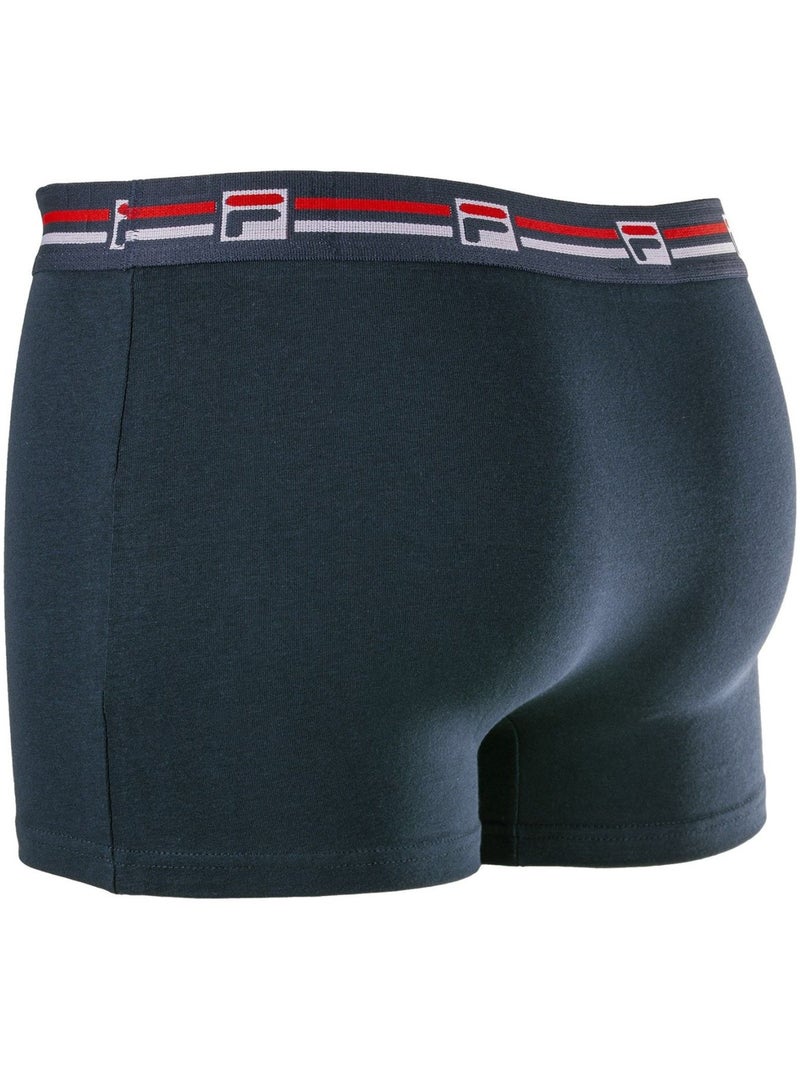 Lot de 3 boxers homme en coton Fila Bleu - Kiabi