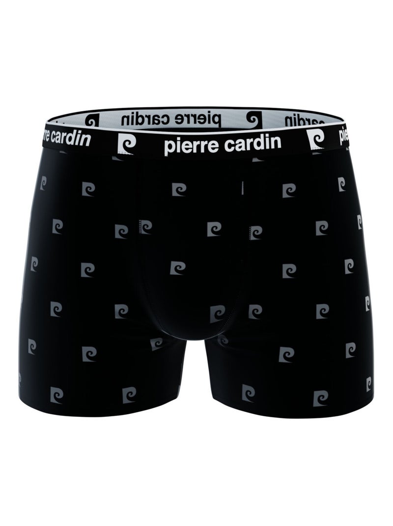 Lot de 3 boxers homme en coton Imprimé Class Pierre Cardin Noir - Kiabi
