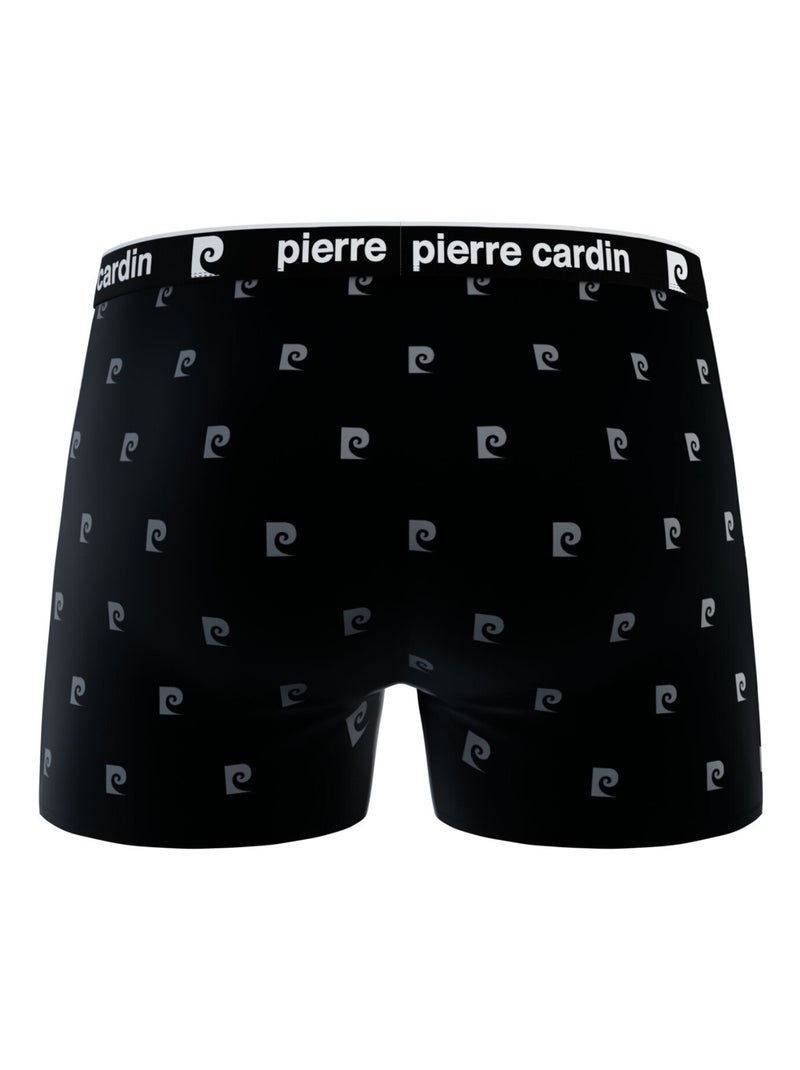 Lot de 3 boxers homme en coton Imprimé Class Pierre Cardin Noir - Kiabi