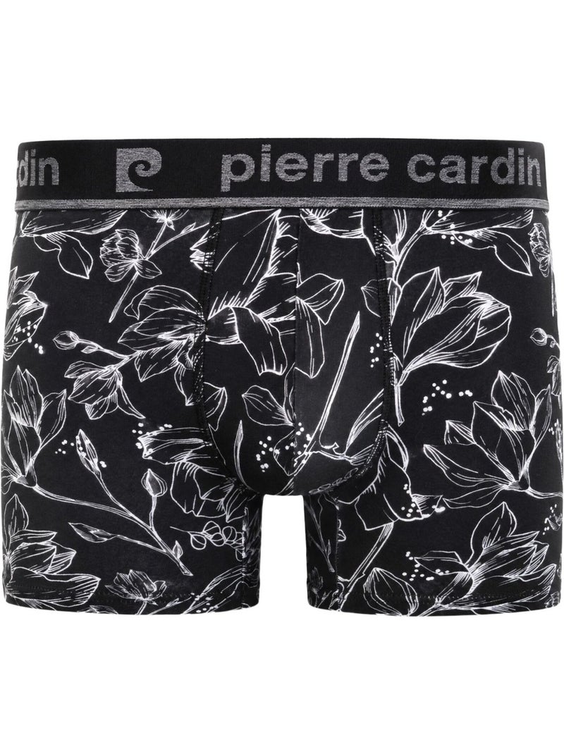 Lot de 3 boxers homme en coton imprimé flowers pierre cardin Noir - Kiabi