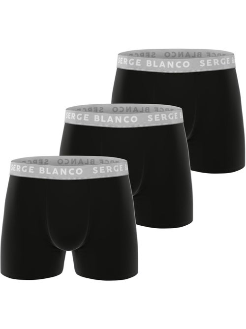 Lot de 3 boxers homme en coton uni premium serge blanco - Kiabi Lot de 3 boxers homme en coton uni premium serge blanco - Kiabi