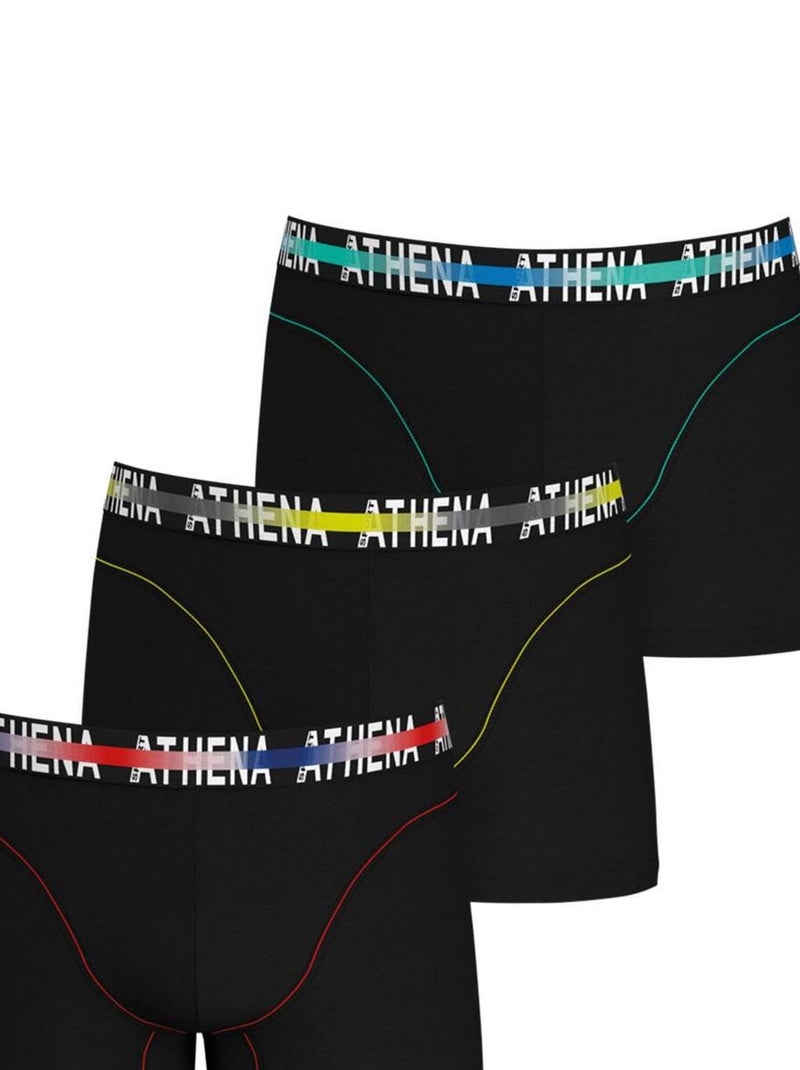 Lot de 3 boxers homme Endurance 24h Athena Noir - Kiabi