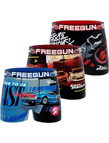Lot de 3 boxers homme fast & furious freegun