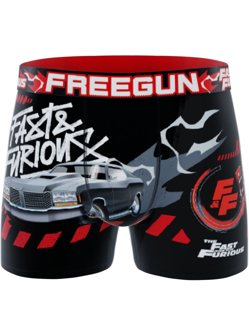 Lot de 3 boxers homme fast & furious freegun Rouge - Kiabi