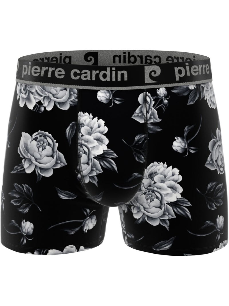 Lot de 3 boxers homme Flowers Pierre Cardin Bleu - Kiabi