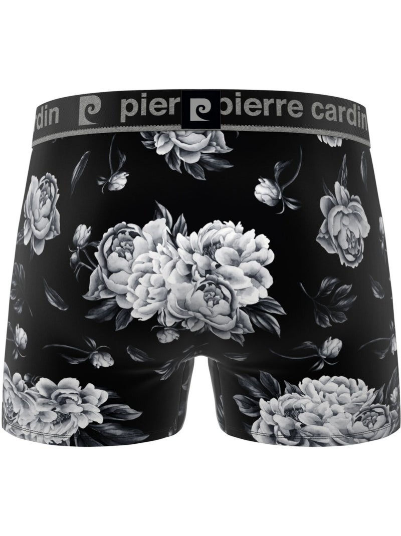 Lot de 3 boxers homme Flowers Pierre Cardin Bleu - Kiabi
