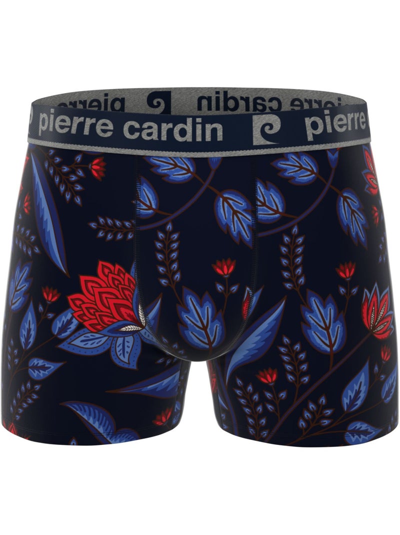 Lot de 3 boxers homme Flowers Pierre Cardin Bleu - Kiabi