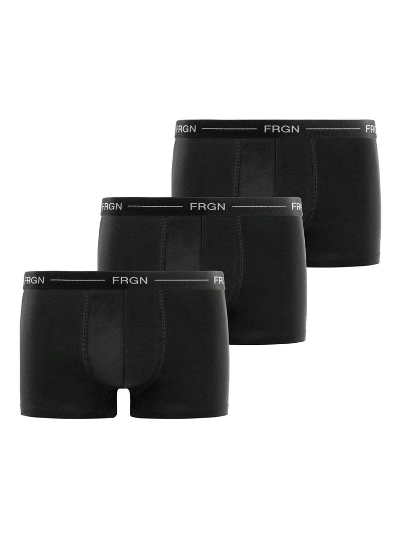 Lot de 3 boxers homme Frgn Freegun Noir Blanc - Kiabi