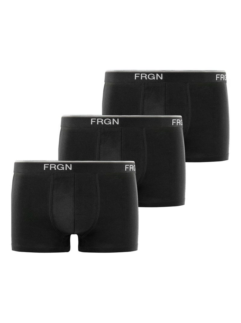 Lot de 3 boxers homme Frgn Freegun Noir Blanc - Kiabi