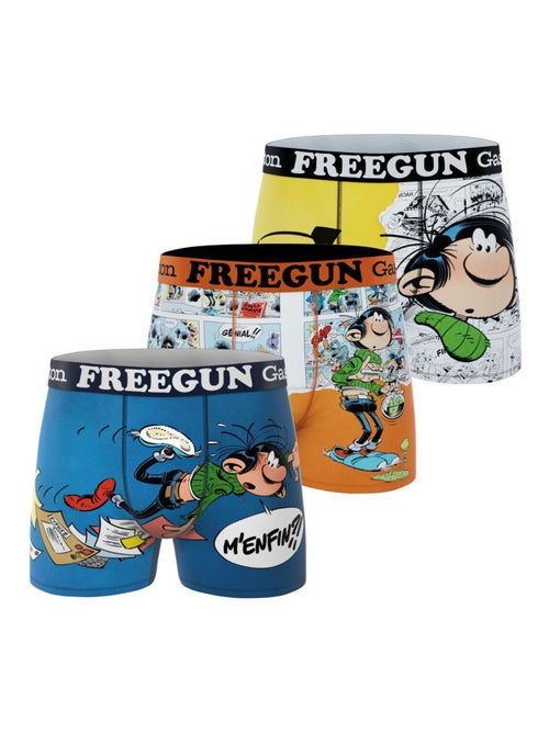 Lot de 3 boxers homme Gaston Lagaffe Freegun - Kiabi