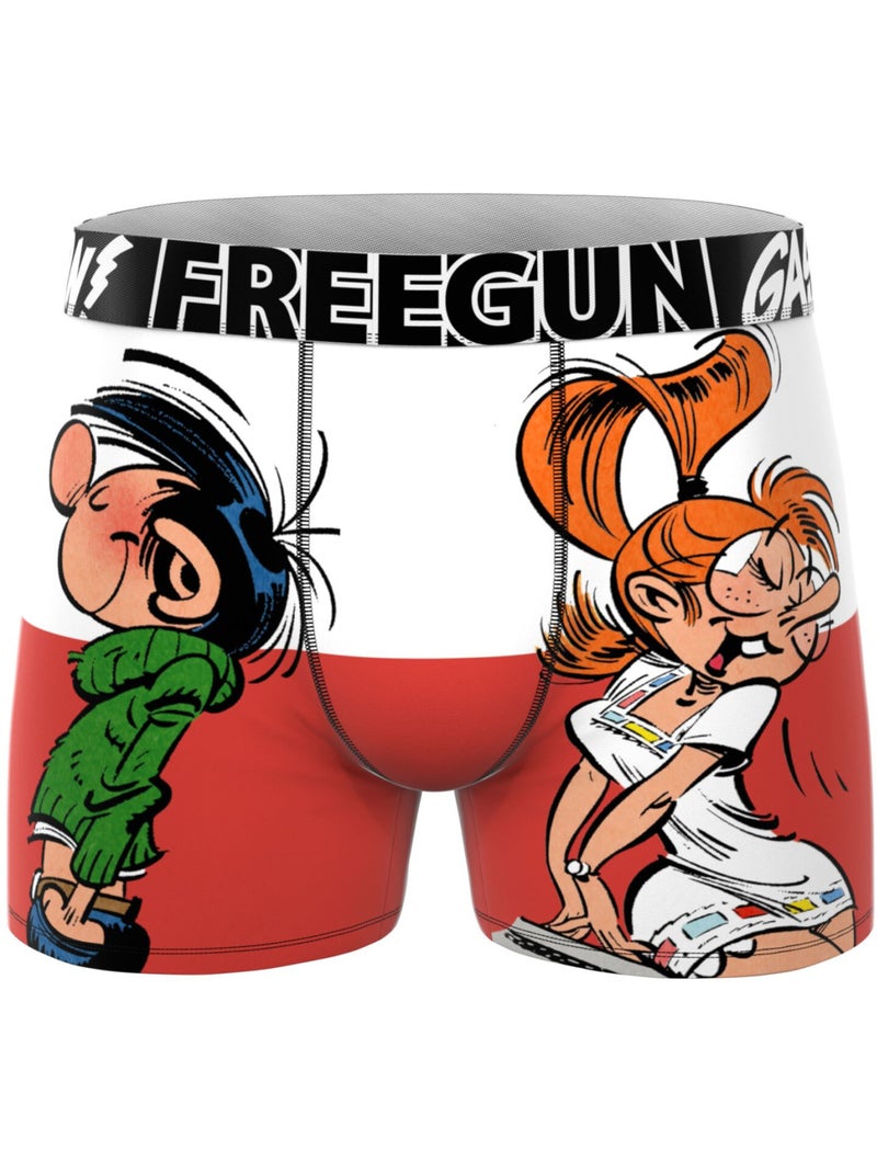 Lot de 3 boxers homme gaston lagaffe freegun Rouge - Kiabi
