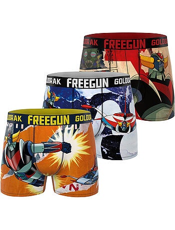 Lot de 3 boxers homme goldorak freegun
