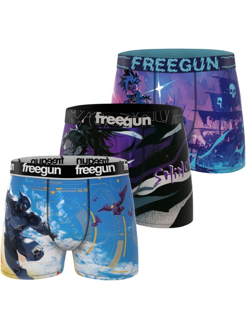 Lot de 3 boxers homme Heroes Freegun - Kiabi