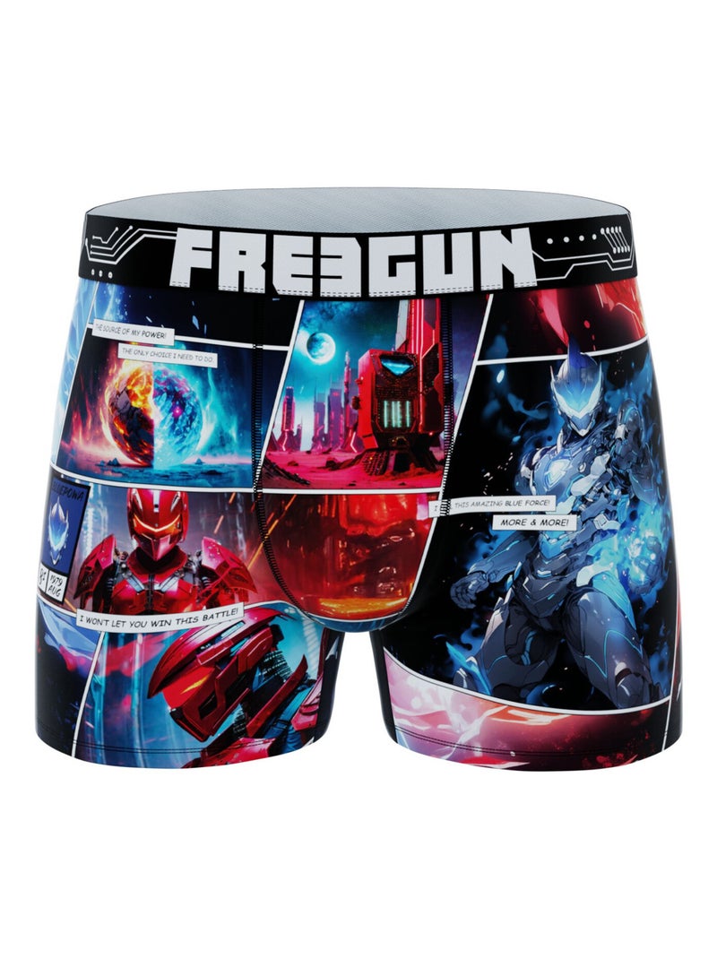 Lot de 3 boxers homme Heroes Power Freegun Bleu - Kiabi