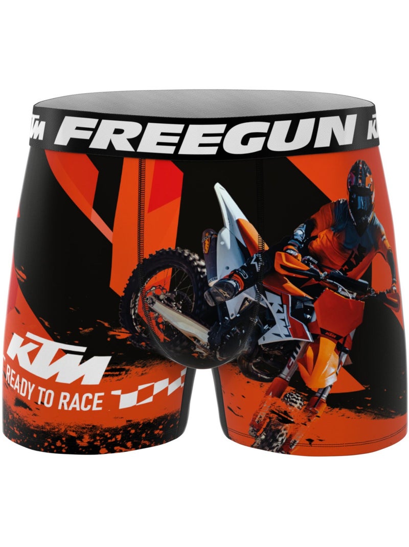 Lot de 3 boxers homme ktm freegun Orange - Kiabi