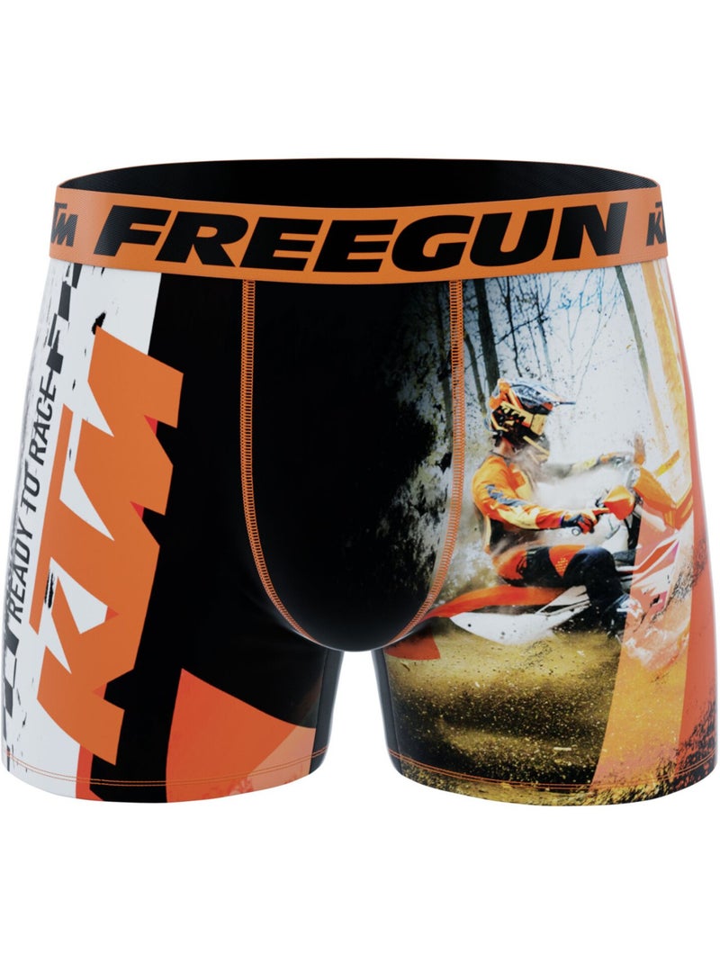 Lot de 3 boxers homme ktm freegun Orange - Kiabi