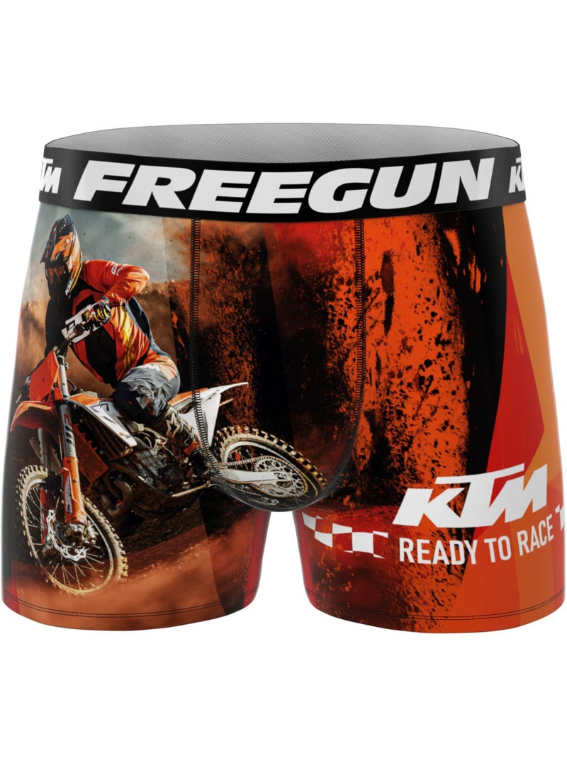 Lot de 3 boxers homme ktm freegun Orange - Kiabi
